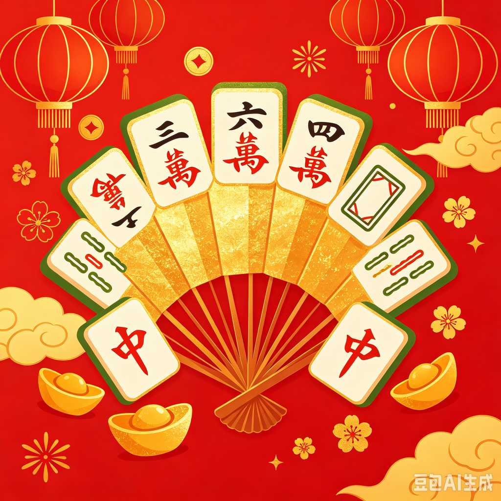 traditional color mahjong set